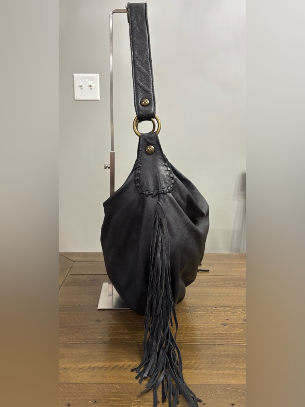 Patricia Nash Vincenzo Slouchy Hobo Bag with Fringe - Picture 3 of 13